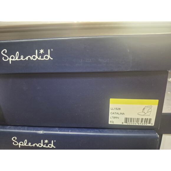 Splendid Women Winter Bootie Catalina US 6.5 Brown Suede Fleece Lined Wedge - Picture 2 of 7